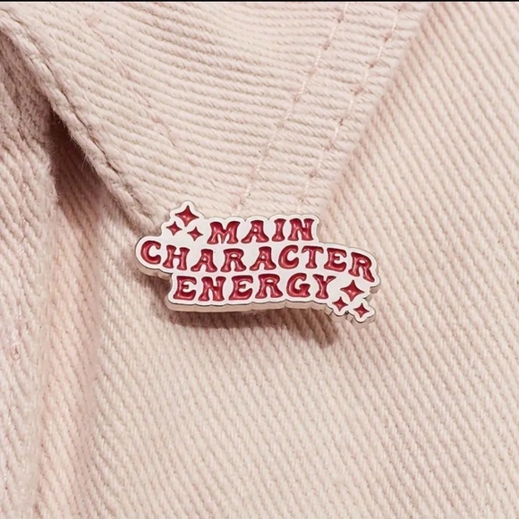 "Main Character Energy" Enamel Pin - Picture 1 of 4